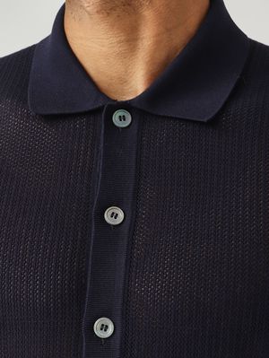 5. Camicia uomo in fresh cotton Blu Navy