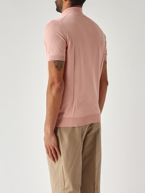 4. Polo uomo in fresh cotton Rosa Antico Gran Sasso 5711920615