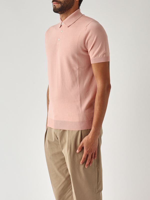 3. Polo uomo in fresh cotton Rosa Antico Gran Sasso 5711920615