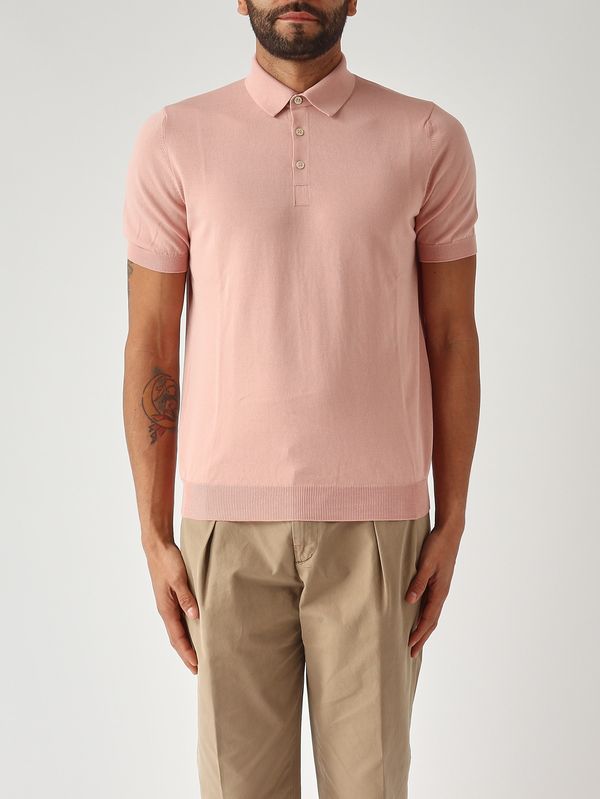 1. Polo uomo in fresh cotton Rosa Antico Gran Sasso 5711920615