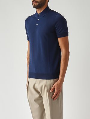 3. Polo uomo in fresh cotton Inchiostro