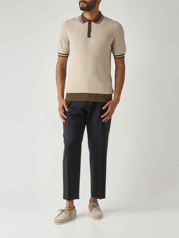 2. Polo de hombre en algodón fresco Beige Gran Sasso 5711320625