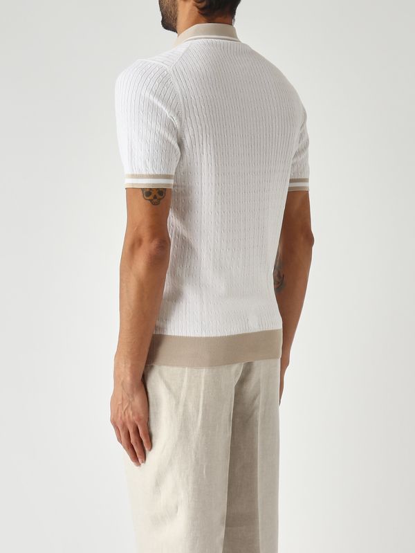 4. Polo uomo in fresh cotton Latte Gran Sasso 5711320625