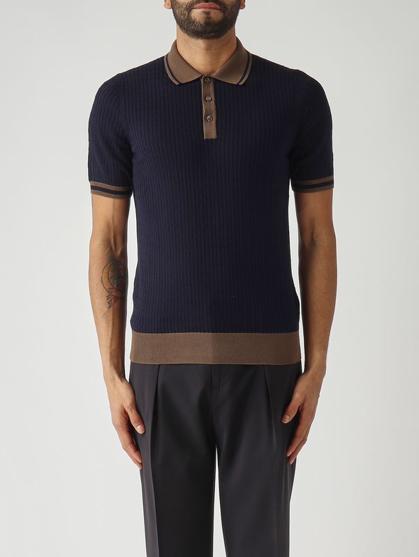 1. Polo uomo in fresh cotton Navy Gran Sasso 5711320625