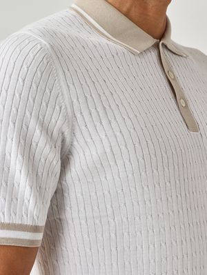 5. Polo uomo in fresh cotton Latte