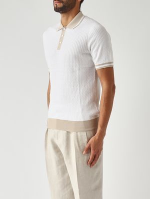 3. Polo uomo in fresh cotton Latte