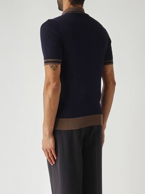 4. Polo uomo in fresh cotton Navy