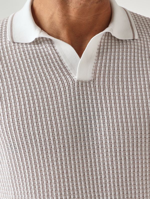 5. Polo de hombre en algodón fresco Leche Gran Sasso 5719120650
