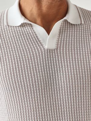 5. Polo de hombre en algodón fresco Leche