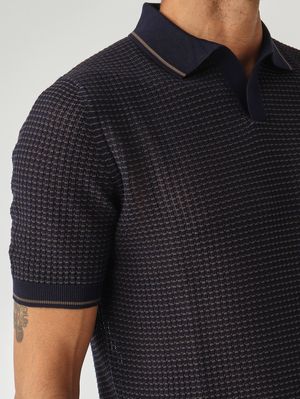 5. Men's fresh cotton polo shirt Navy
