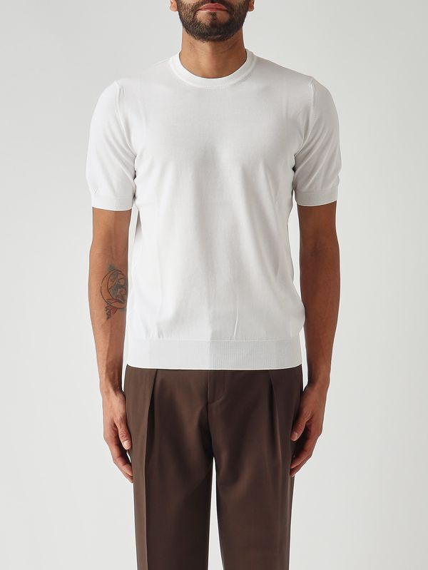 1. Herren-Shirt aus Bio-Baumwolle Weiß Gran Sasso 5713621810