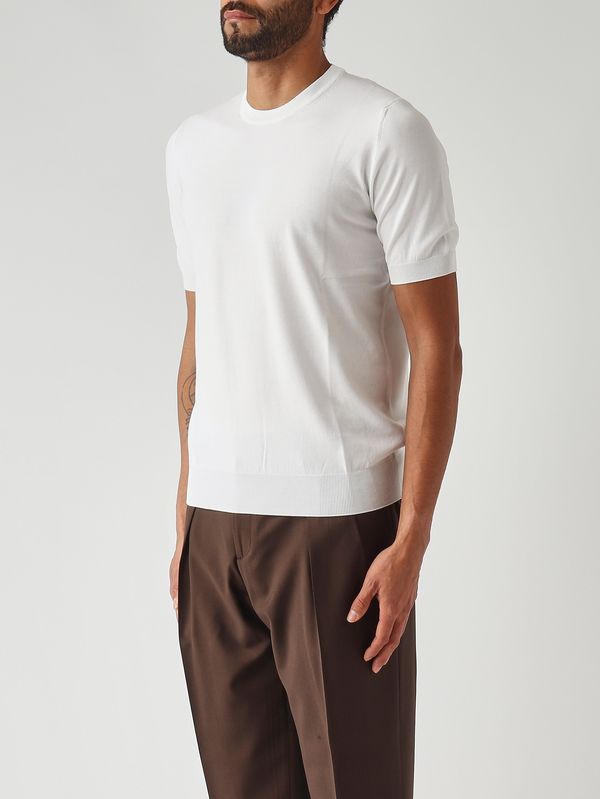 3. Herren-Shirt aus Bio-Baumwolle Weiß Gran Sasso 5713621810