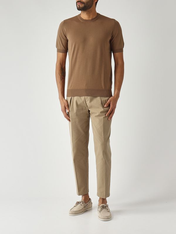 2. Camiseta de hombre de algodón orgánico Tabaco Gran Sasso 5713621810
