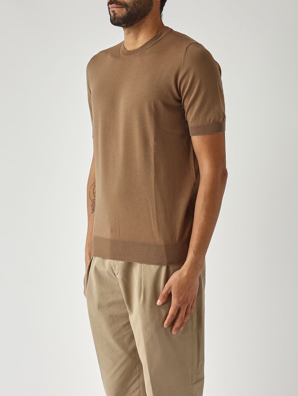 3. Camiseta de hombre de algodón orgánico Tabaco Gran Sasso 5713621810