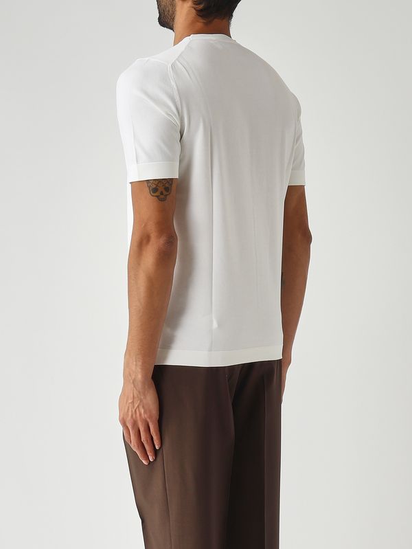 4. T-shirt homme en coton biologique Blanc Gran Sasso 4316821820