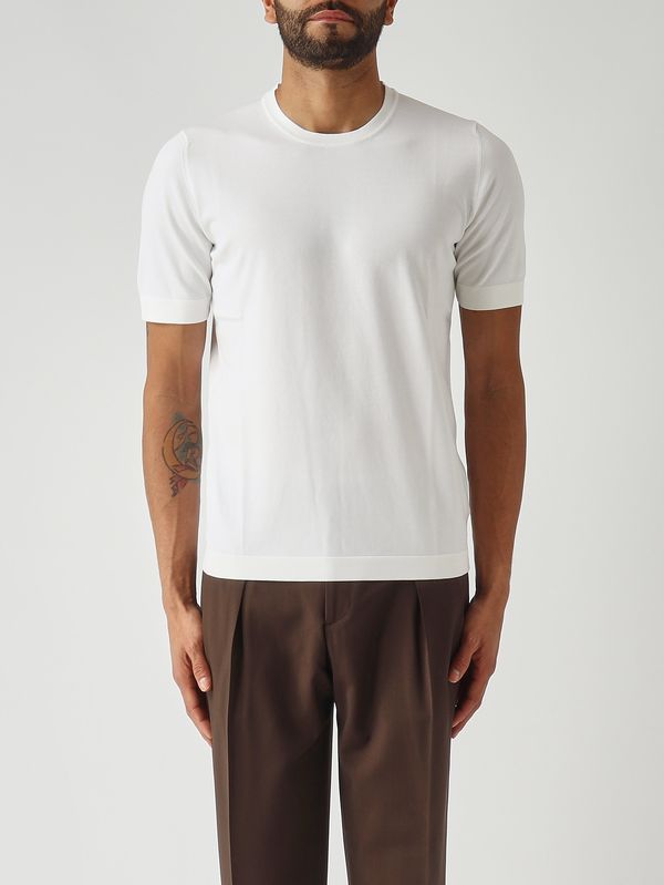 Camiseta de hombre de algodón orgánico Blanco Gran Sasso