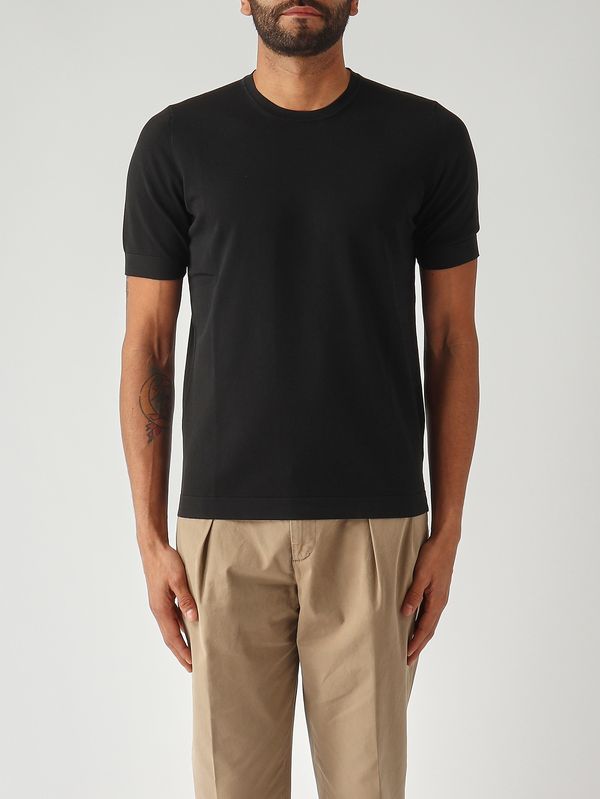 Camiseta de hombre de algodón orgánico Negro Gran Sasso