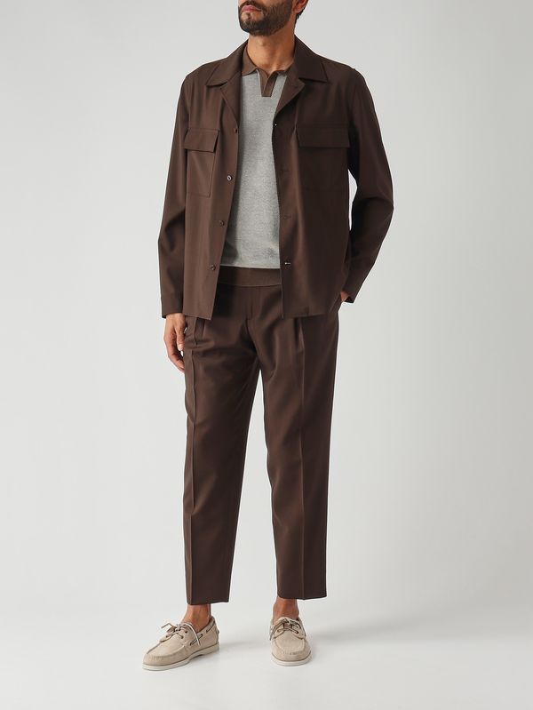 2. Herren-Polohemd aus Bio-Baumwolle Braun Gran Sasso 5715526901