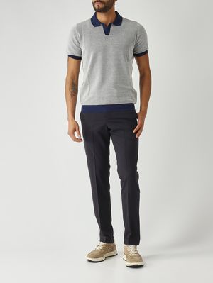 2. Herren-Polohemd aus Bio-Baumwolle Blau