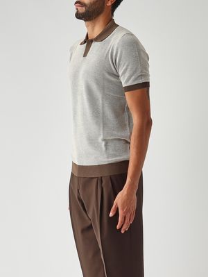 3. Herren-Polohemd aus Bio-Baumwolle Braun