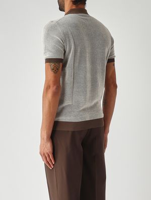 4. Herren-Polohemd aus Bio-Baumwolle Braun