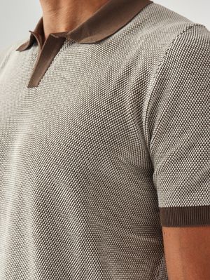 5. Herren-Polohemd aus Bio-Baumwolle Braun