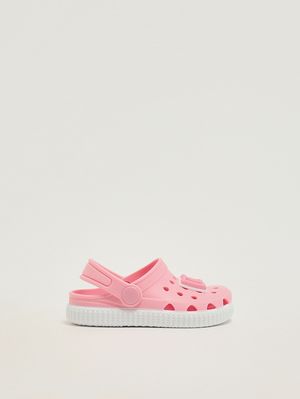 1. Zueco de goma para niño Rosa