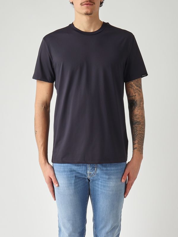Herren-T-Shirt aus Stretch-Nylon Marineblau Colmar