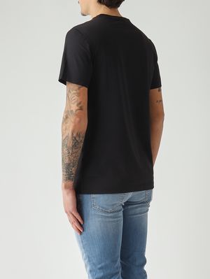 3. Herren-T-Shirt aus Stretch-Nylon Schwarz
