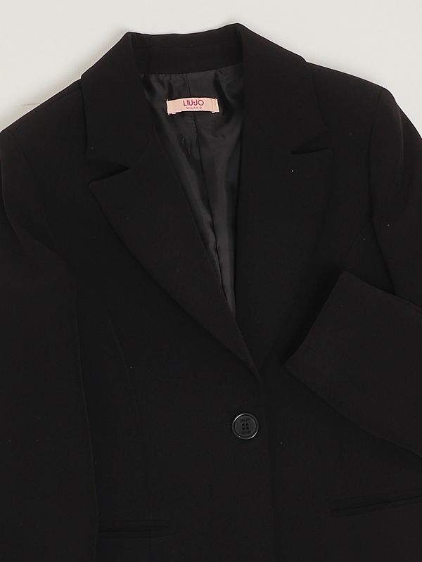 3. Mädchenjacke aus Crêpe Schwarz Liu Jo ga6011t7896