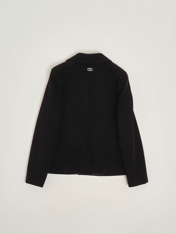 2. Mädchenjacke aus Crêpe Schwarz Liu Jo ga6011t7896