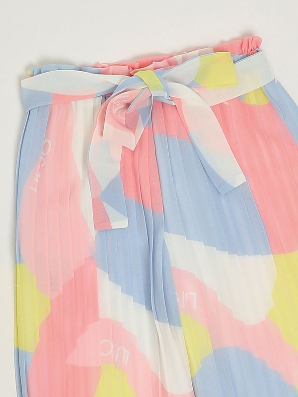 3. Pantalone bambina in georgette Multicolor Liu Jo ka6034t5142
