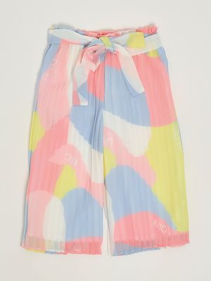 1. Pantalone bambina in georgette Multicolor