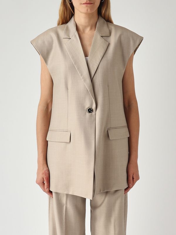 1. Taylor women's wool and silk blend vest Sand Nine in the morning tay17