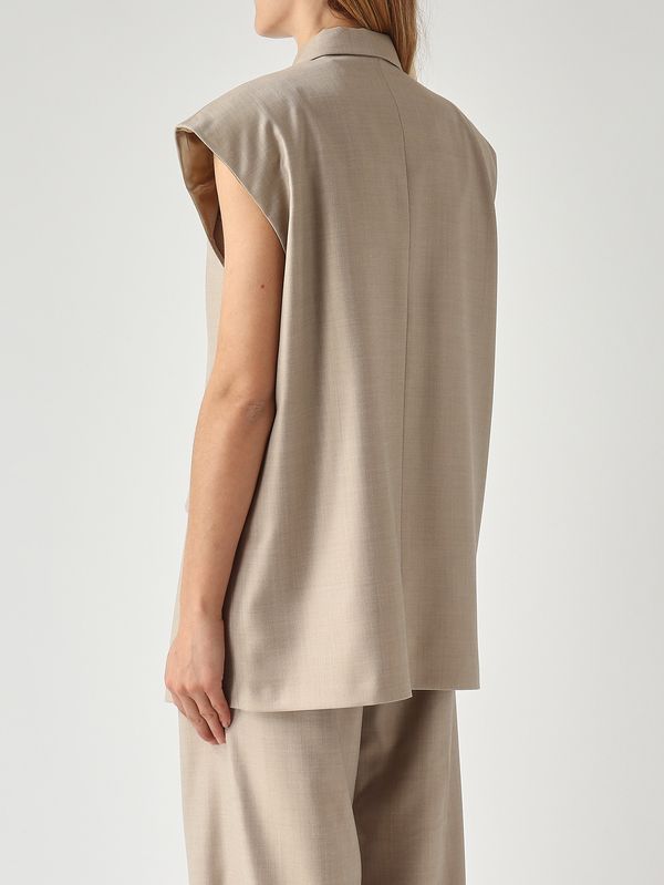 4. Taylor women's wool and silk blend vest Sand Nine in the morning tay17