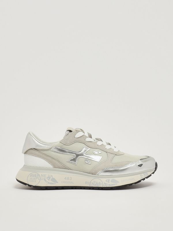 1. Damen-Sneaker Lauryn 7484 aus Leder und Mesh Eis Premiata lauryn7482