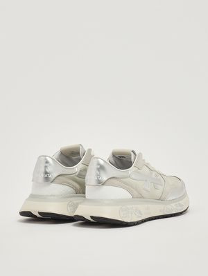 3. Damen-Sneaker Lauryn 7484 aus Leder und Mesh Eis
