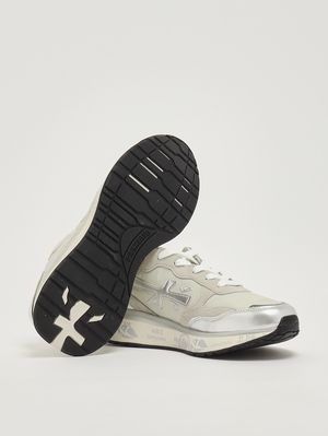 4. Damen-Sneaker Lauryn 7484 aus Leder und Mesh Eis