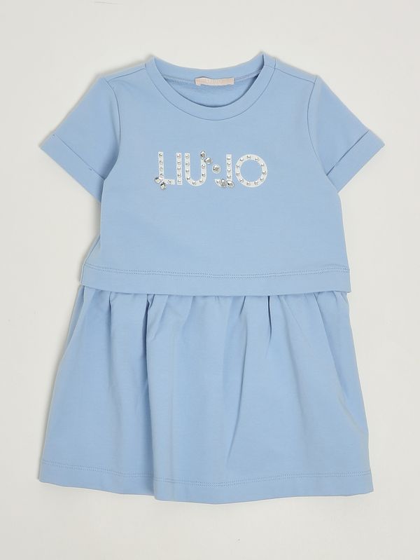 1. Sweatkleid für Mädchen Himmelblau Liu Jo ka6038fs090