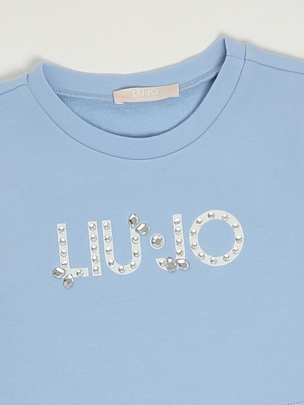 3. Sweatkleid für Mädchen Himmelblau Liu Jo ka6038fs090