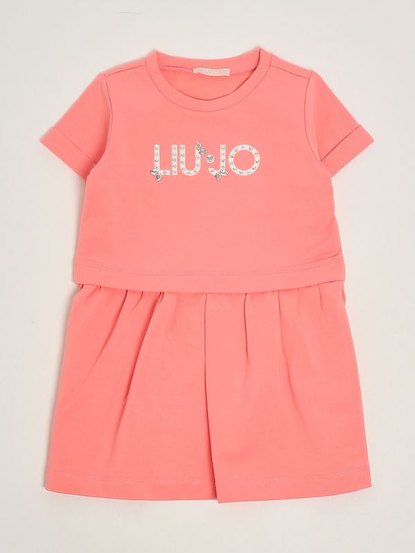 1. Sweatkleid für Mädchen Koralle Liu Jo ka6038fs090