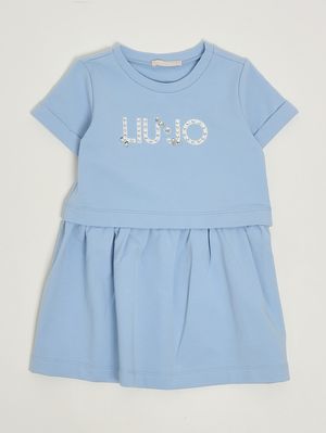 1. Vestido de felpa para niña Celeste