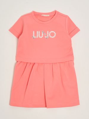 1. Abito bambina in felpa Corallo