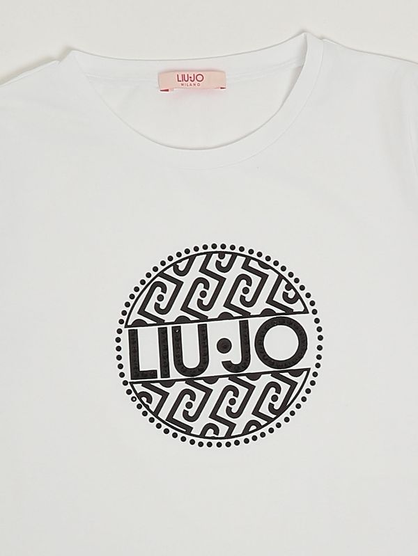 3. Baumwoll-T-Shirt für Mädchen Weiß Liu Jo ga6156js003