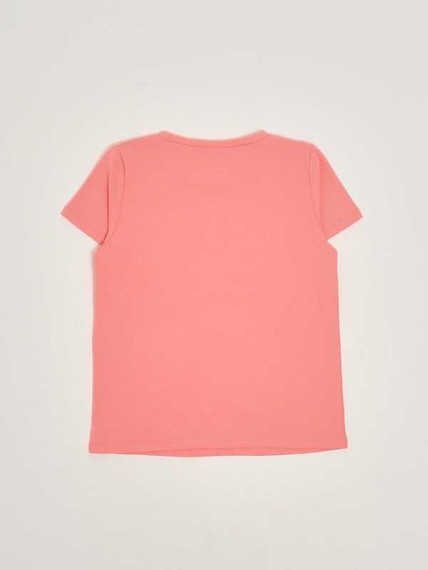 2. T-shirt fille en coton stretch Rose Liu Jo ga6168js003