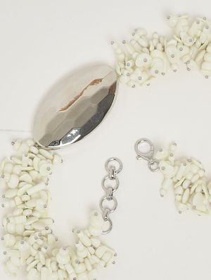 2. Damenkette Minerva mit Perlen Elfenbein