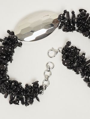 2. Collier pour femme Minerva avec perles Noir