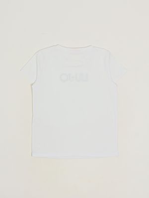 2. T-shirt bambina in cotone stretch Bianco