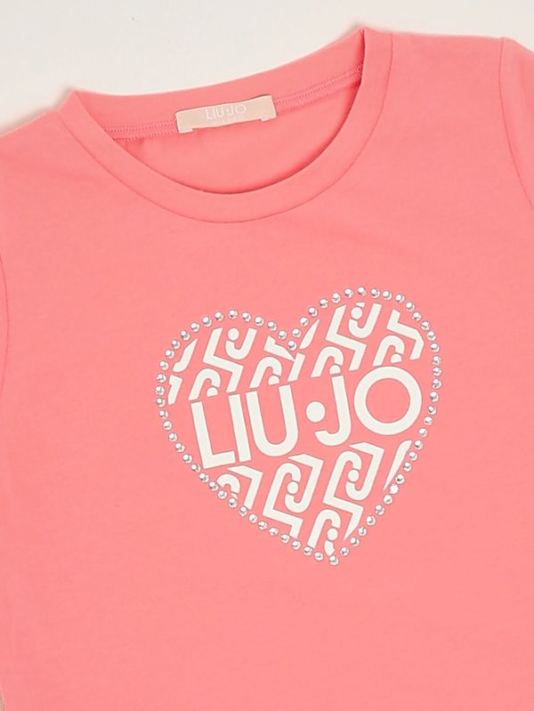 3. Mädchen-T-Shirt aus Baumwolle Rosa Liu Jo ka6088js003