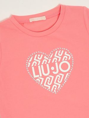 3. Mädchen-T-Shirt aus Baumwolle Rosa